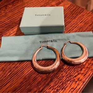 Tiffany & Co Silver Hoop Earrings